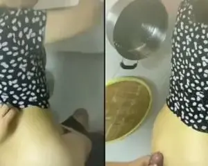 Clip sex vụng trộm cùng vợ thằng em dưới bếp – Cliphot69