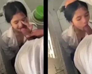 Trốn tiết đưa cô bạn thân vào nhà vệ sinh trường bú cu khủng – Viet69